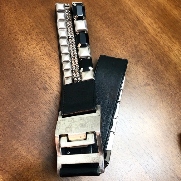 SUZI ROHER BELT Vintage leather  metal hardwares - Picture 1 of 5